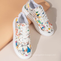 2020 colorful fashion casual shoes unisex printing height increasing shoes